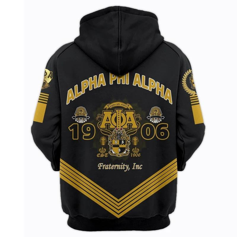 Pharaoh King Alpha Phi Alpha Zip Hoodie | Getteestore