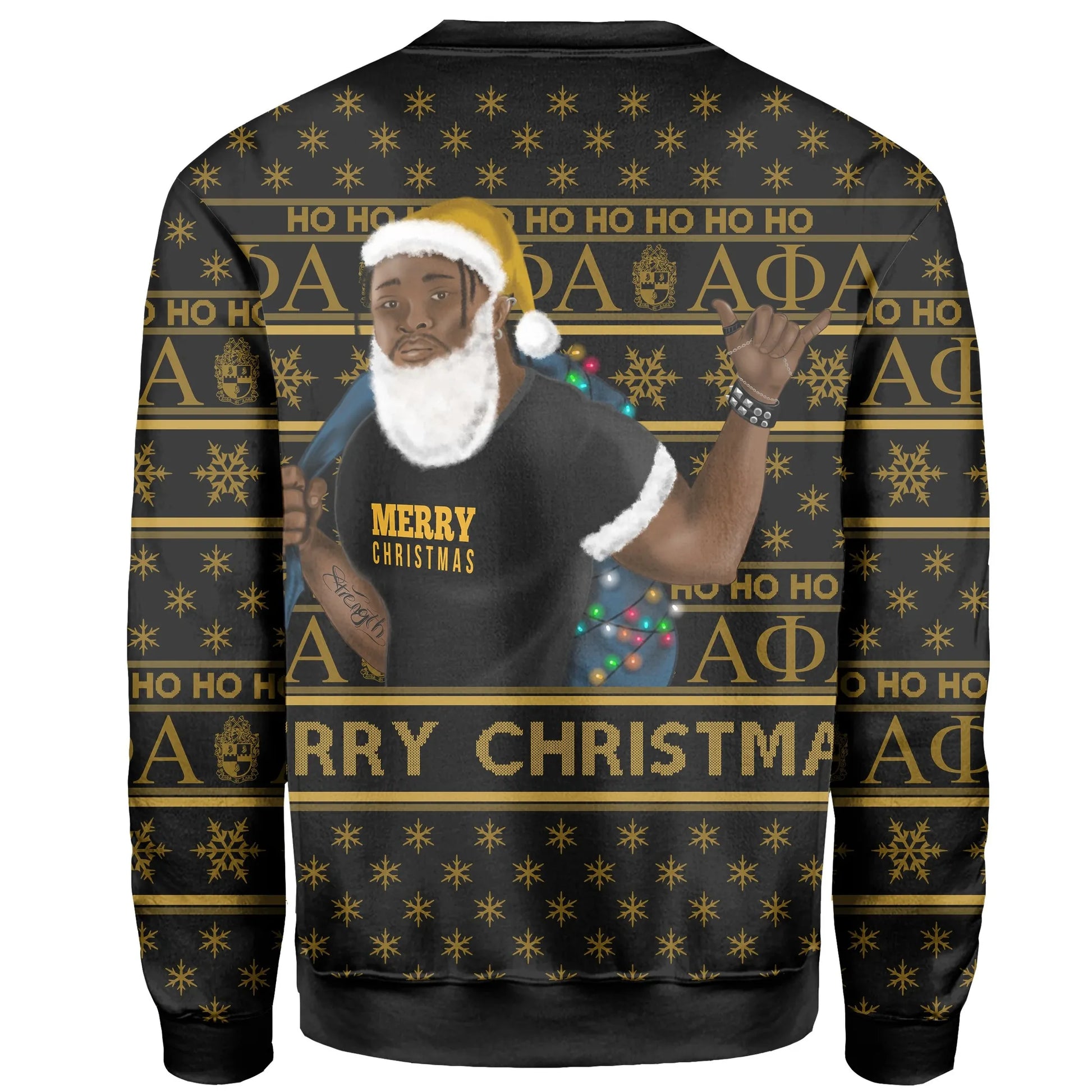 Christmas Alpha Phi Alpha Sweatshirt Best Black