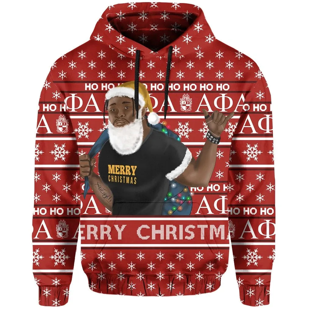 Christmas Alpha Phi Alpha Hoodie Best Red | Getteestore.com