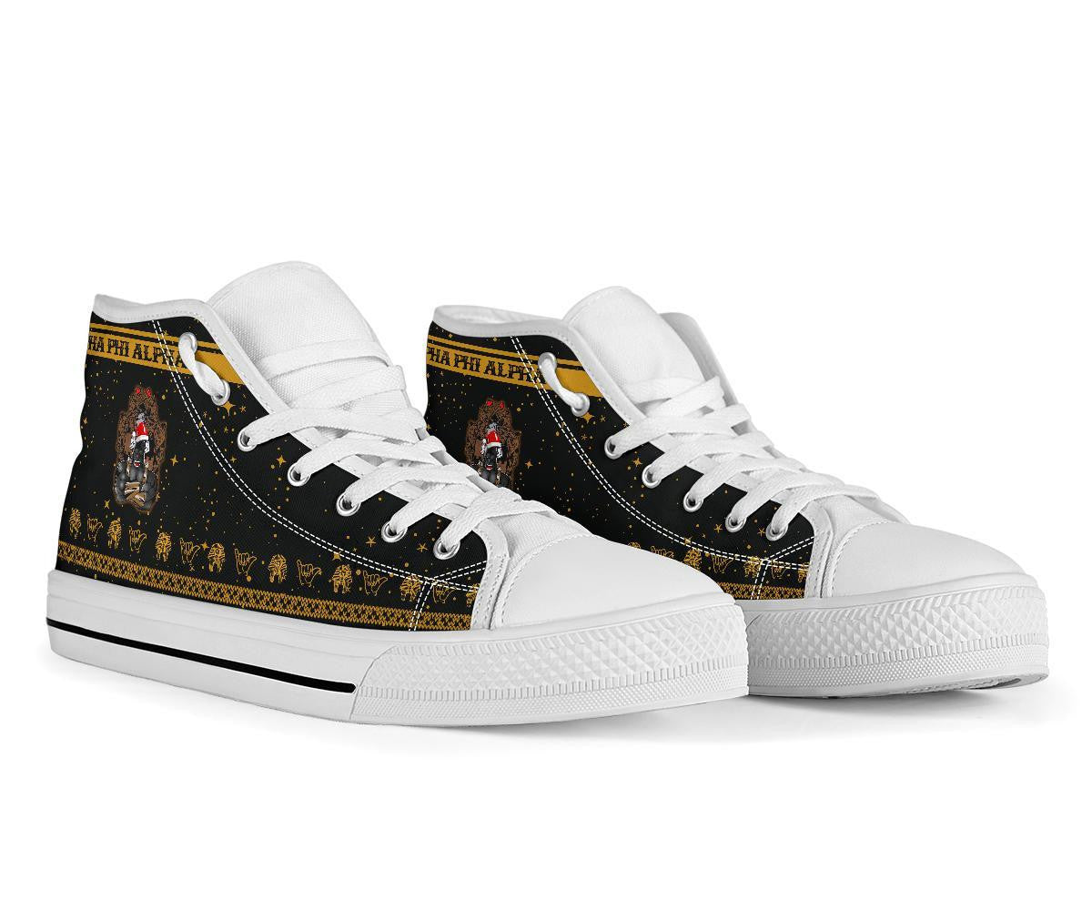 Alpha Phi Alpha Ape Christmas High Top Shoe