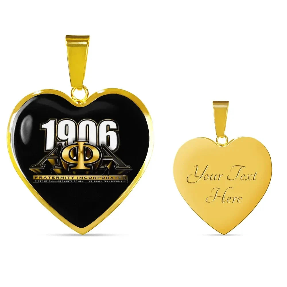 Alpha Phi Alpha 1906 Luxury Necklace Heart