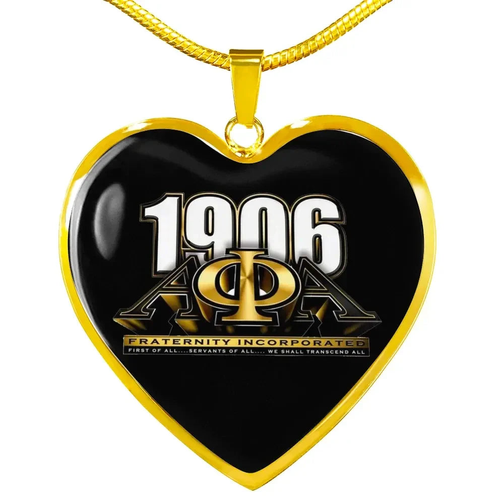 Alpha Phi Alpha 1906 Luxury Necklace Heart