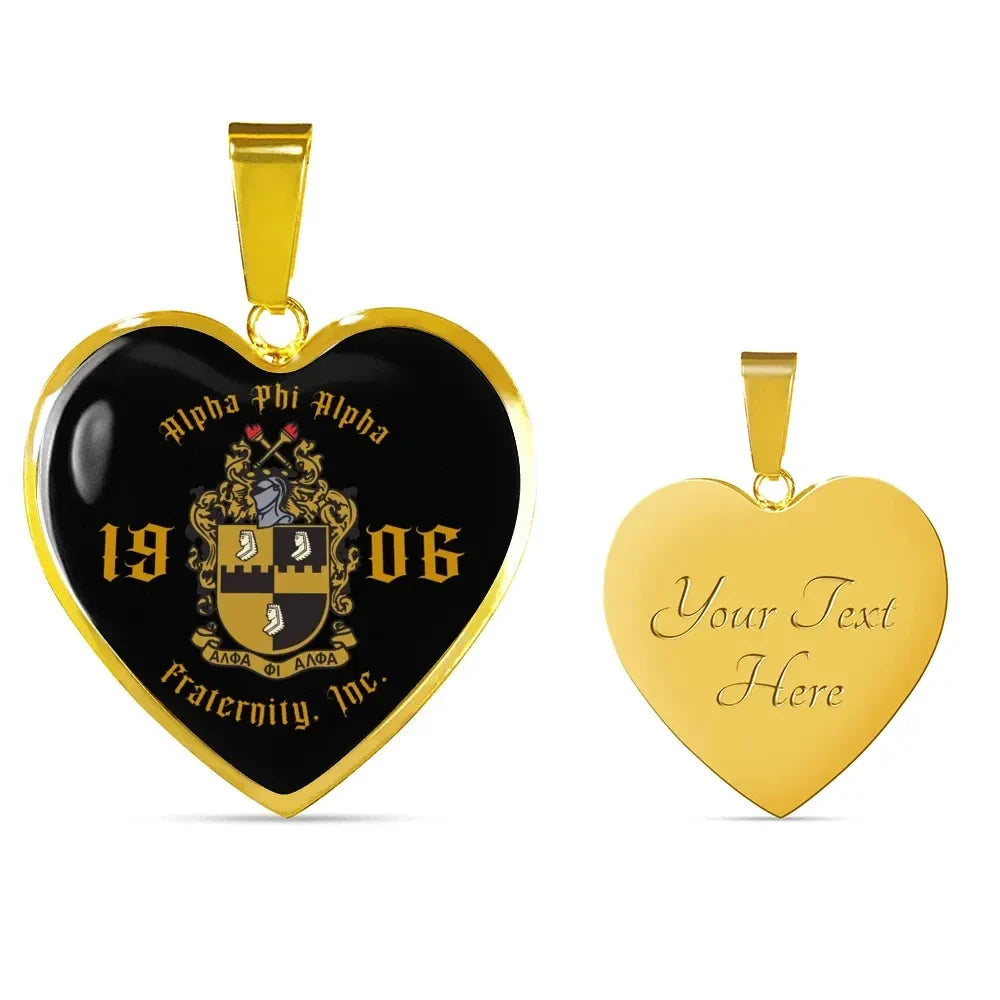 Alpha Phi Alpha Style Luxury Necklace Heart