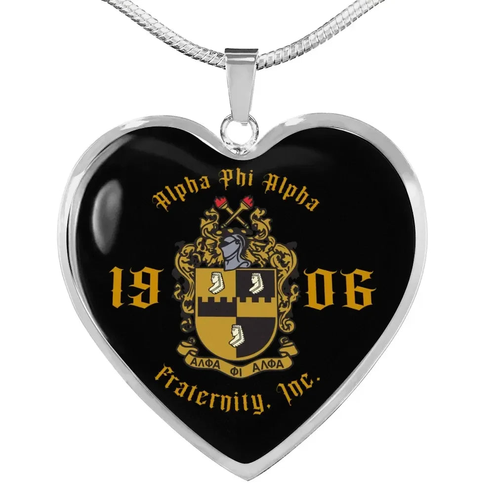Alpha Phi Alpha Style Luxury Necklace Heart