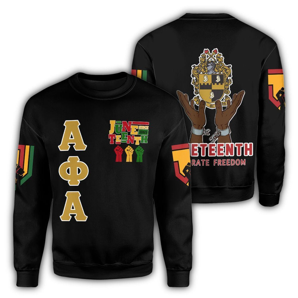 Alpha Phi Alpha Juneteenth Freedom Sweatshirt | Africazone.store