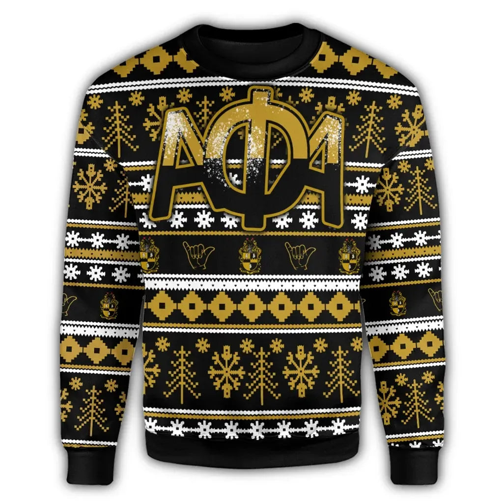 Alpha Phi Alpha Christmas Splatters Sweatshirt