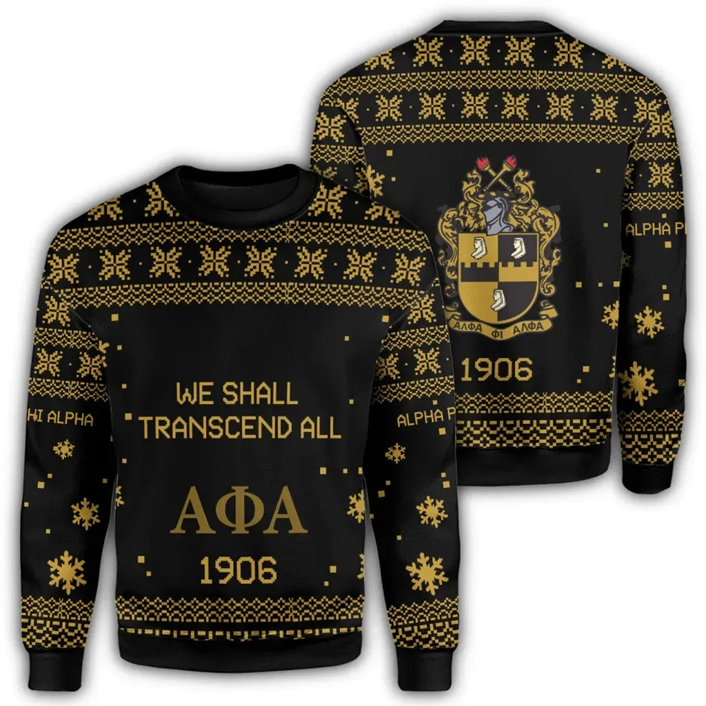 Alpha Phi Alpha Xmas Motto Sweatshirt | Africazone.store