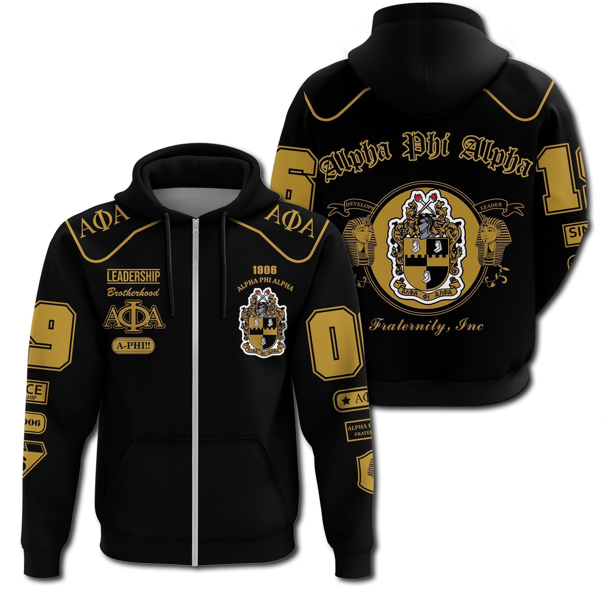 Leadership Alpha Phi Alpha Zip Hoodie