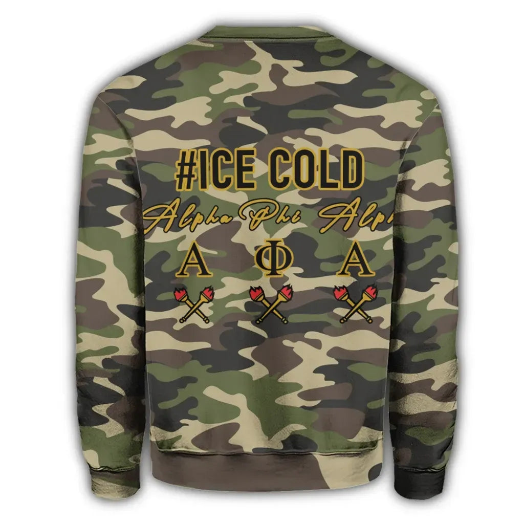 Alpha Phi Alpha Camouflage Style Sweatshirt
