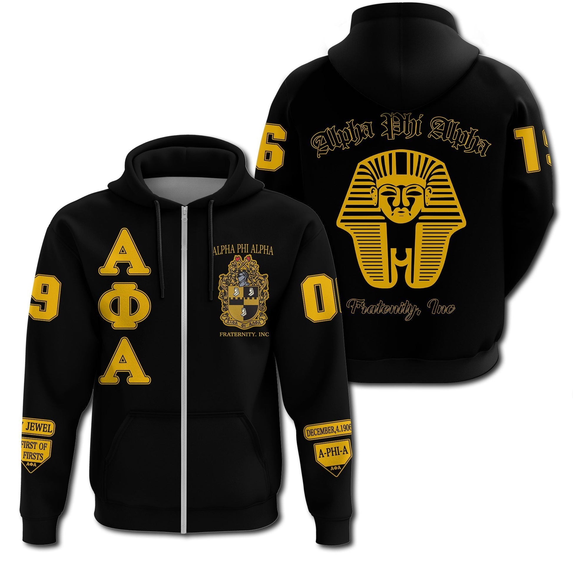 Giza Alpha Phi Alpha Zip Hoodie