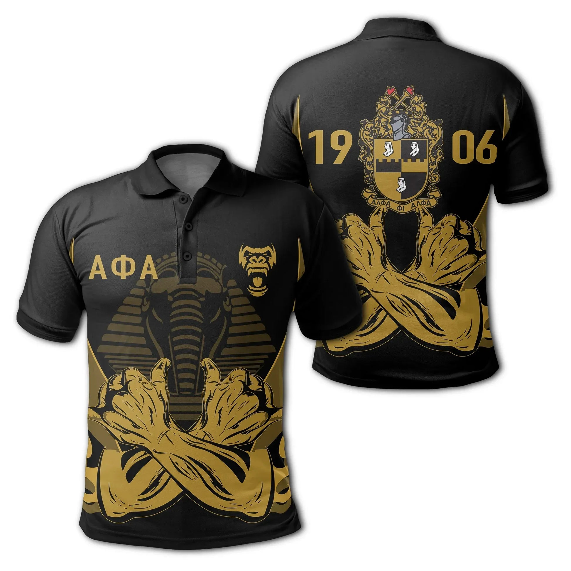 Africa Zone Polo Shirt - Alpha Phi Alpha Fraternity Pullover