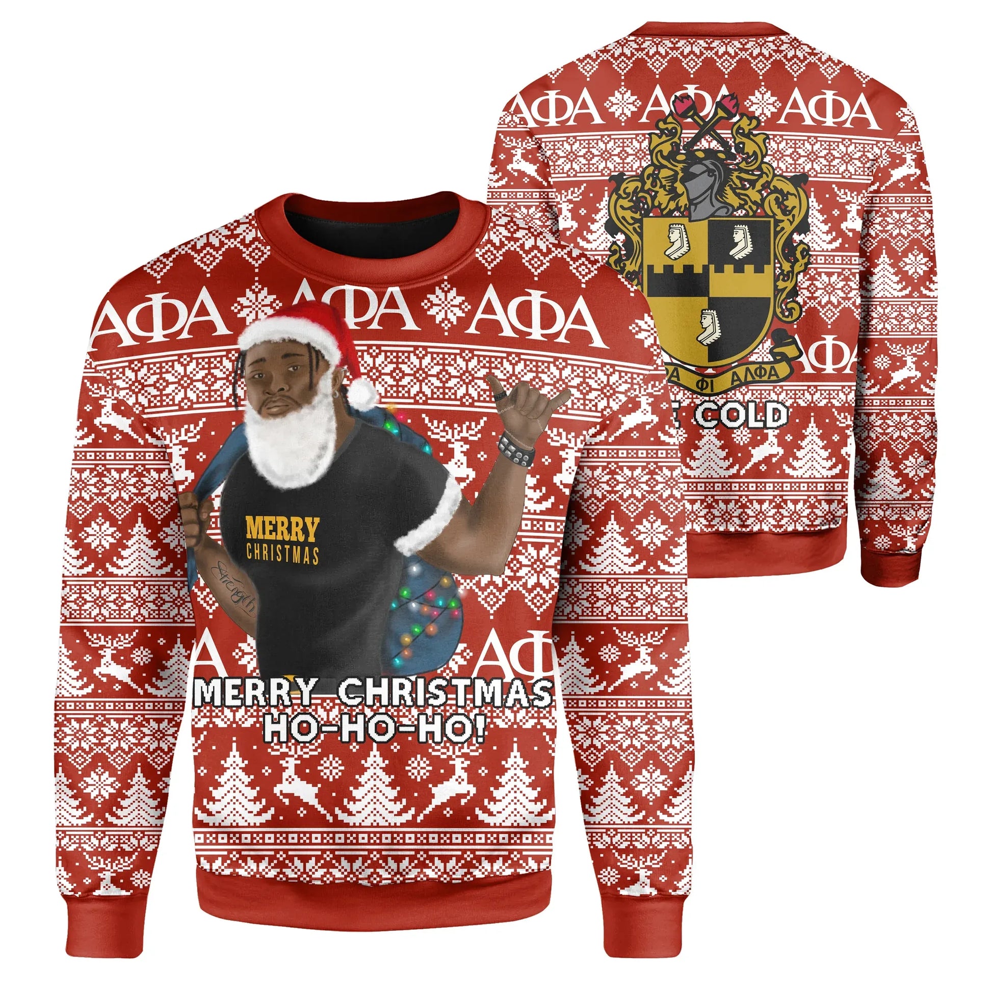 Africa Zone Sweatshirt - Christmas Alpha Phi Alpha Sweatshirt