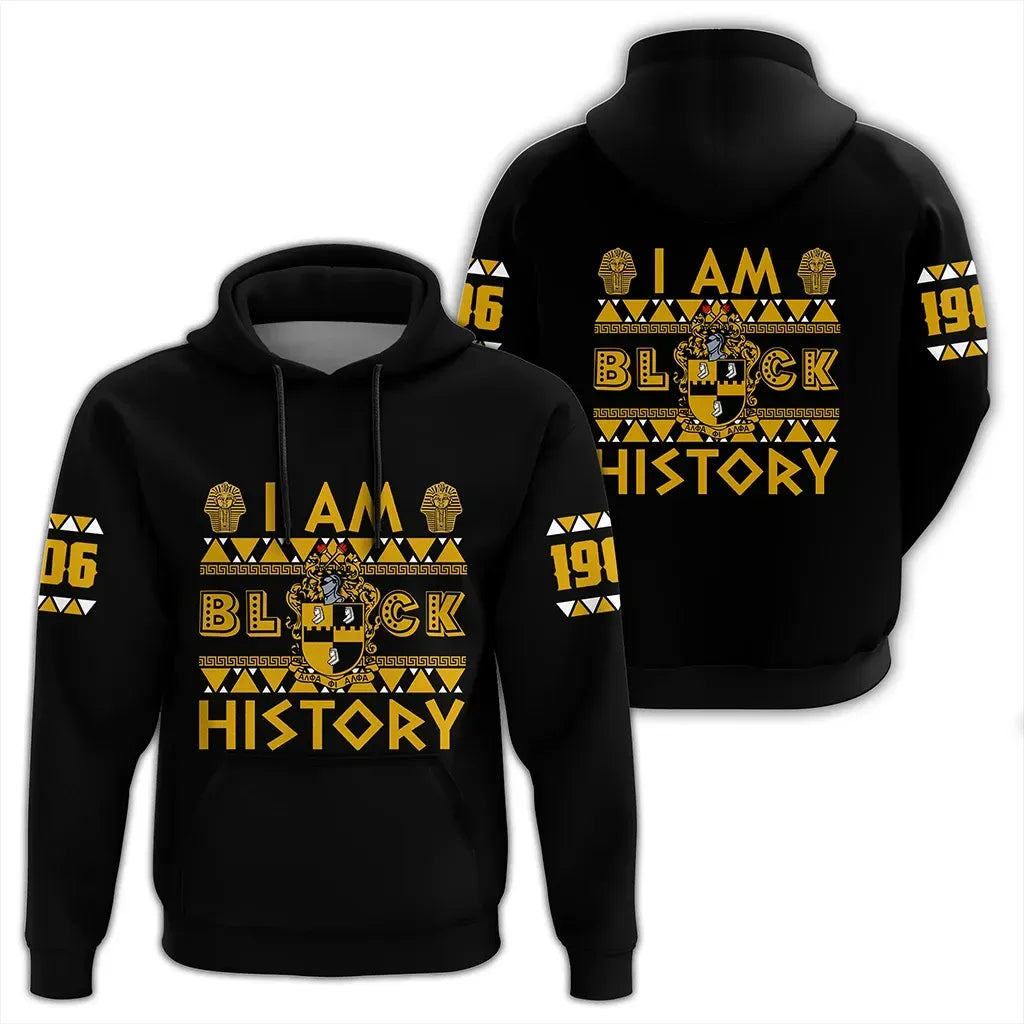 I Am Black History Alpha Phi Alpha Hoodie | Africazone.store