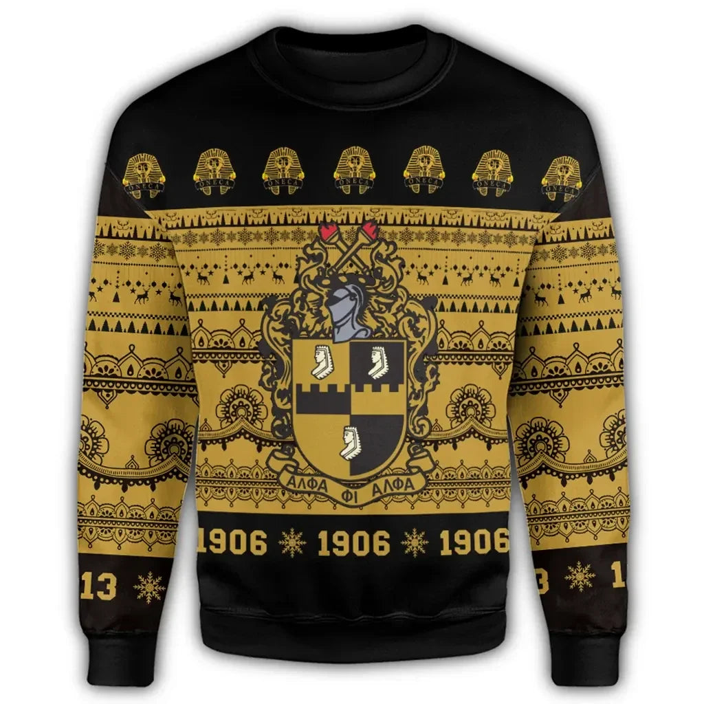 Alpha Phi Alpha Xmas Establish Year Sweatshirt