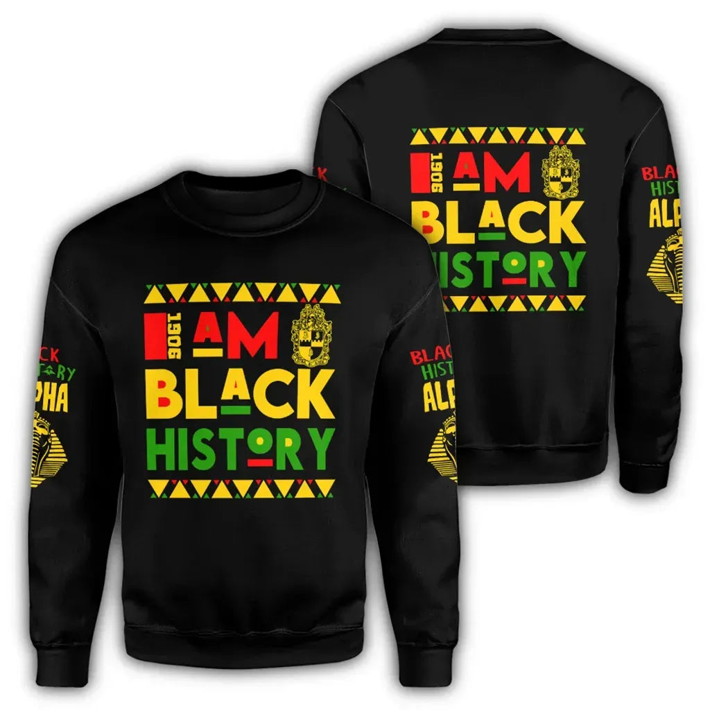 Black History Alpha Phi Alpha Sweatshirt | Africazone.store