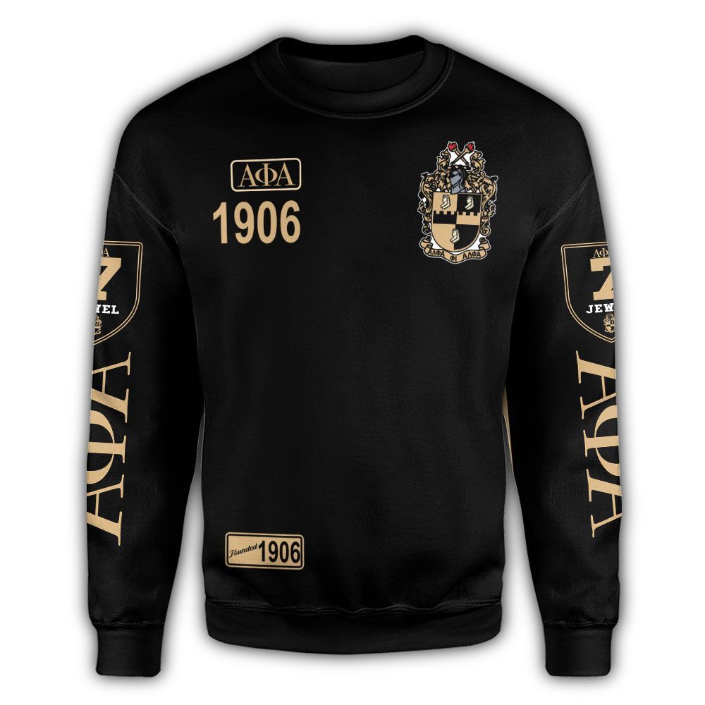 1906 Ice Cold Alpha Phi Alpha Giza Crewneck Sweatshirt