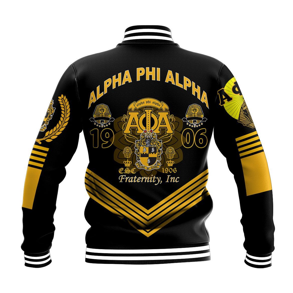 Pharaoh King Alpha Phi Alpha Baseball Jacket
