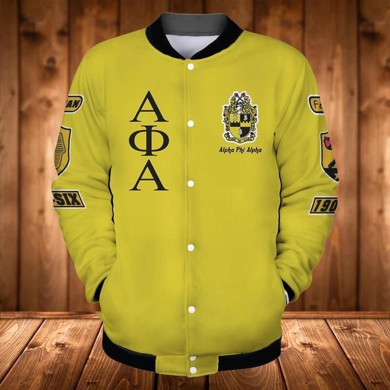 Osix Alpha Phi Alpha Baseball Jacket | Getteestore