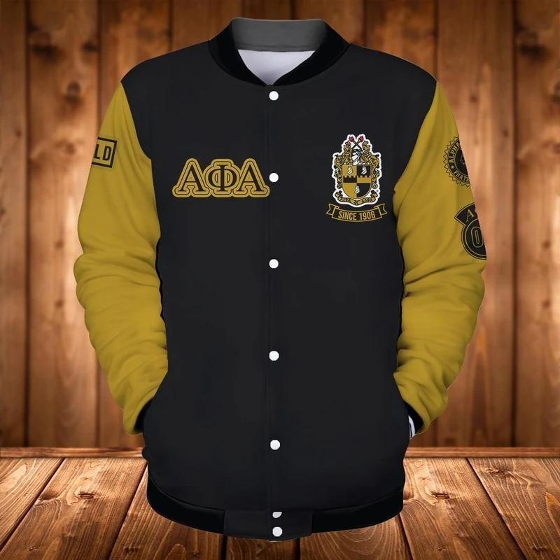 Leadership Alpha Phi Alpha Baseball Jacket | Getteestore
