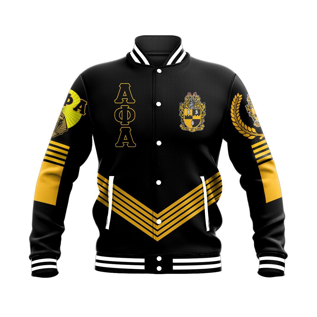Pharaoh King Alpha Phi Alpha Baseball Jacket