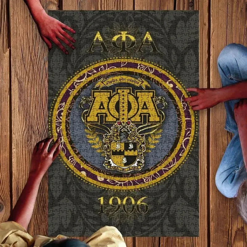 Vintage Alpha Phi Alpha Fraternity Jigsaw Puzzle | Getteestore.com
