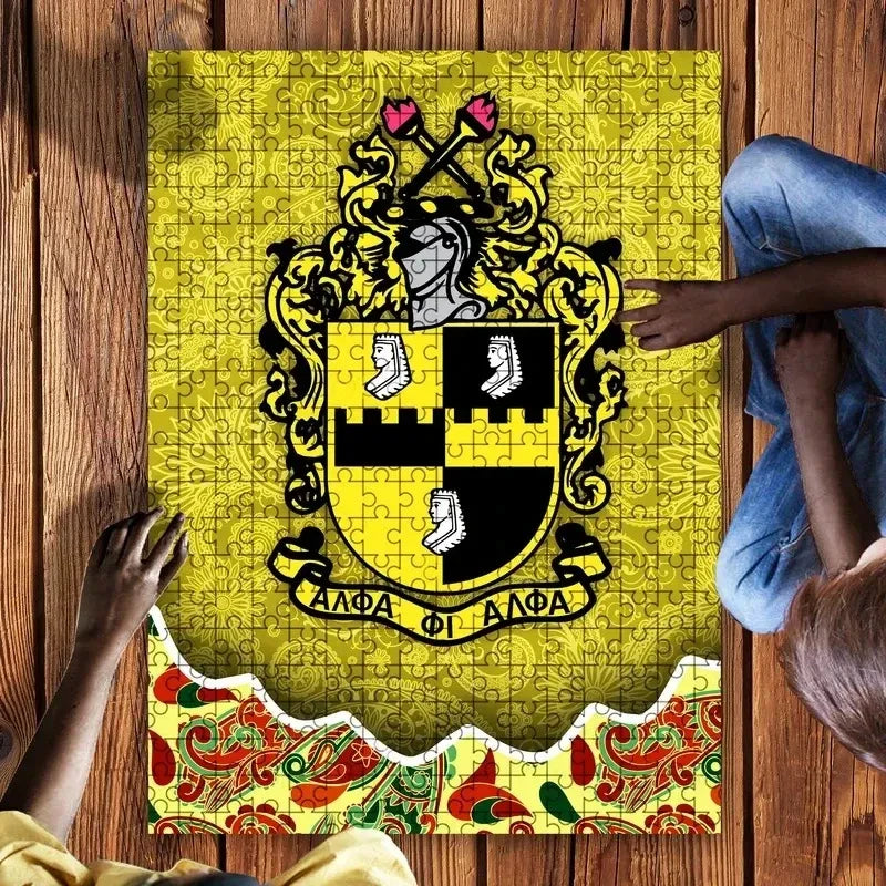 Floral Alpha Phi Alpha Jigsaw Puzzle | Getteestore.com