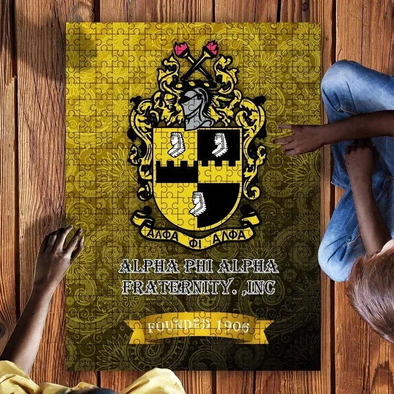 Floral Alpha Phi Alpha Jigsaw Puzzle | Getteestore.com