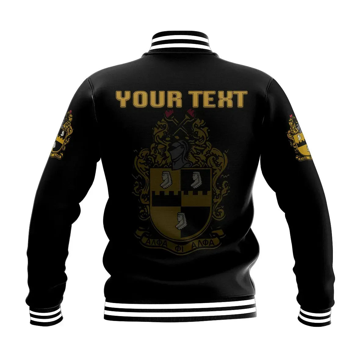 Personalised Alpha Phi Alpha Baseball Jacket