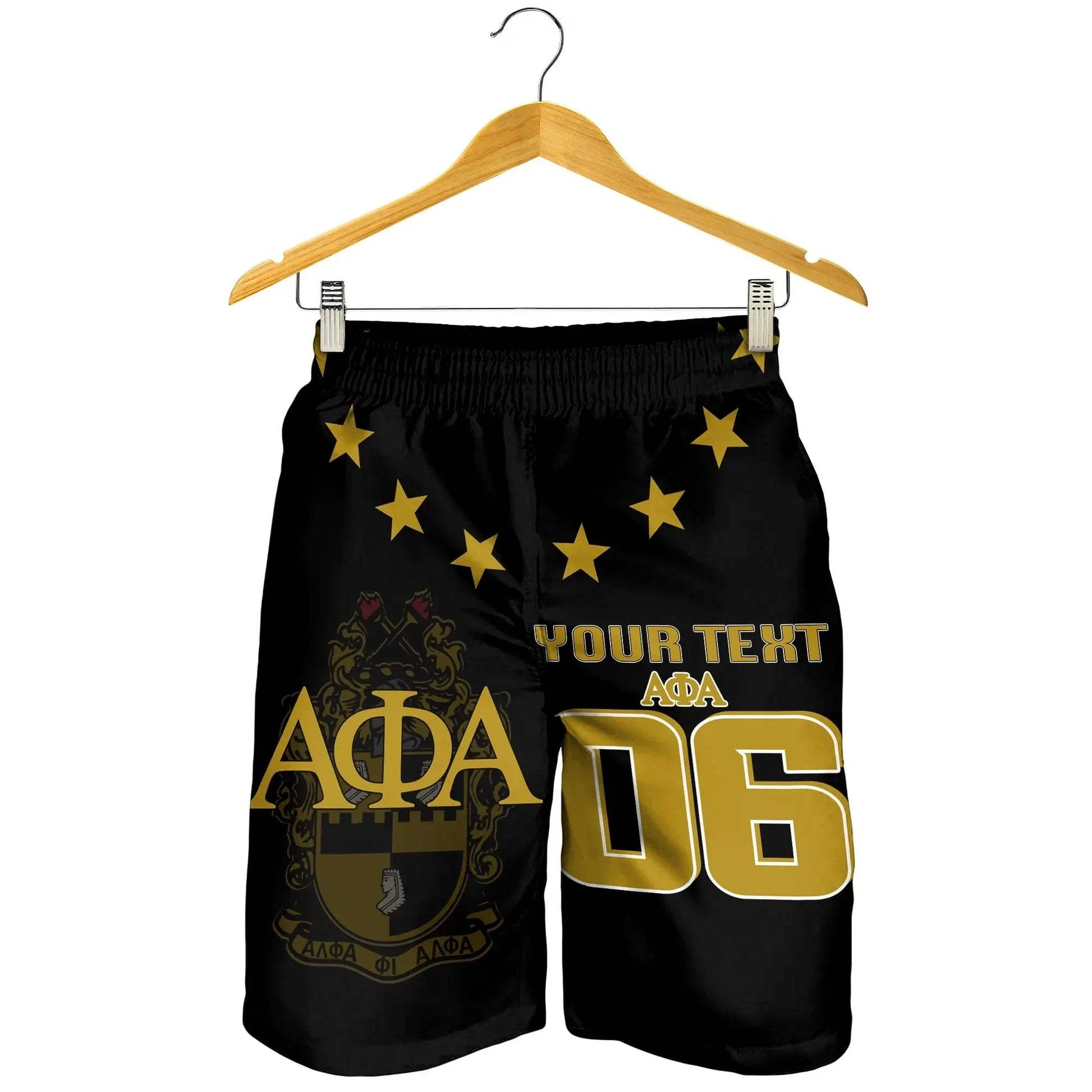 Personalised Stars Alpha Phi Alpha Mens Short | Gettee