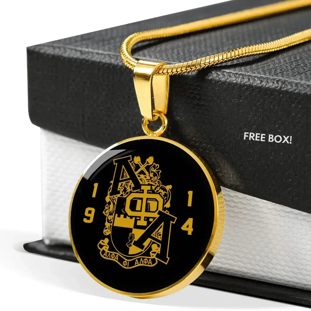 Alpha Phi Alpha Luxury Necklace Circle