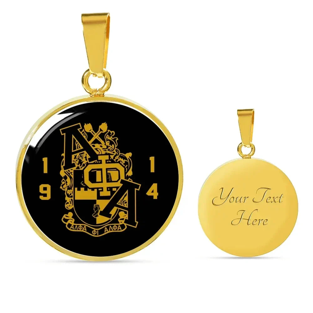 Alpha Phi Alpha Luxury Necklace Circle