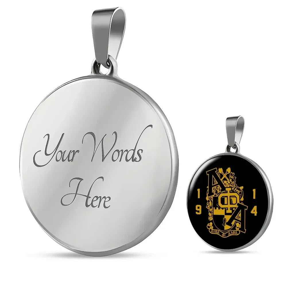 Alpha Phi Alpha Luxury Necklace Circle