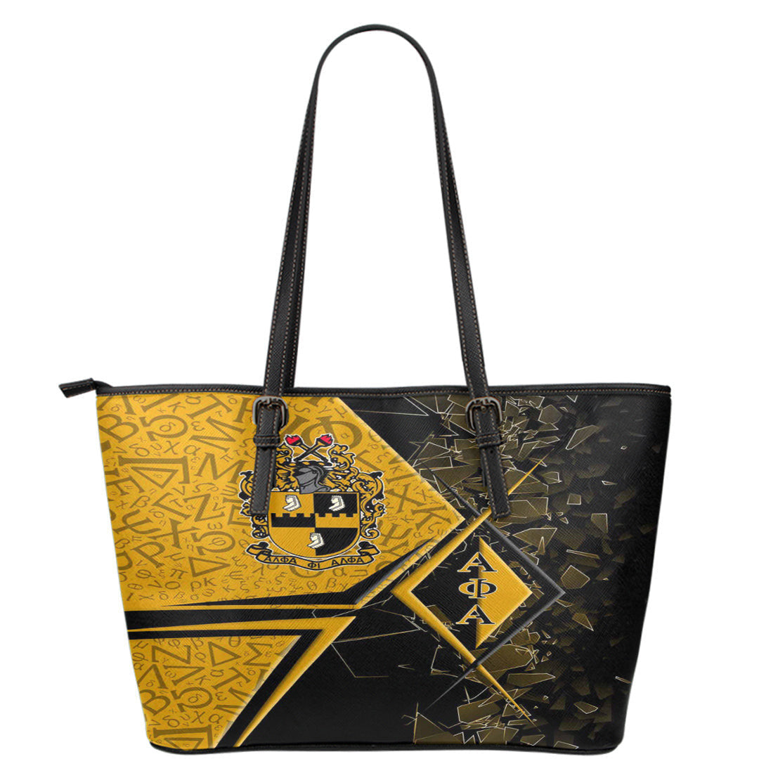 Africa Zone Leather Tote - Alpha Phi Alpha Legend Leather Tote | Africa Zone