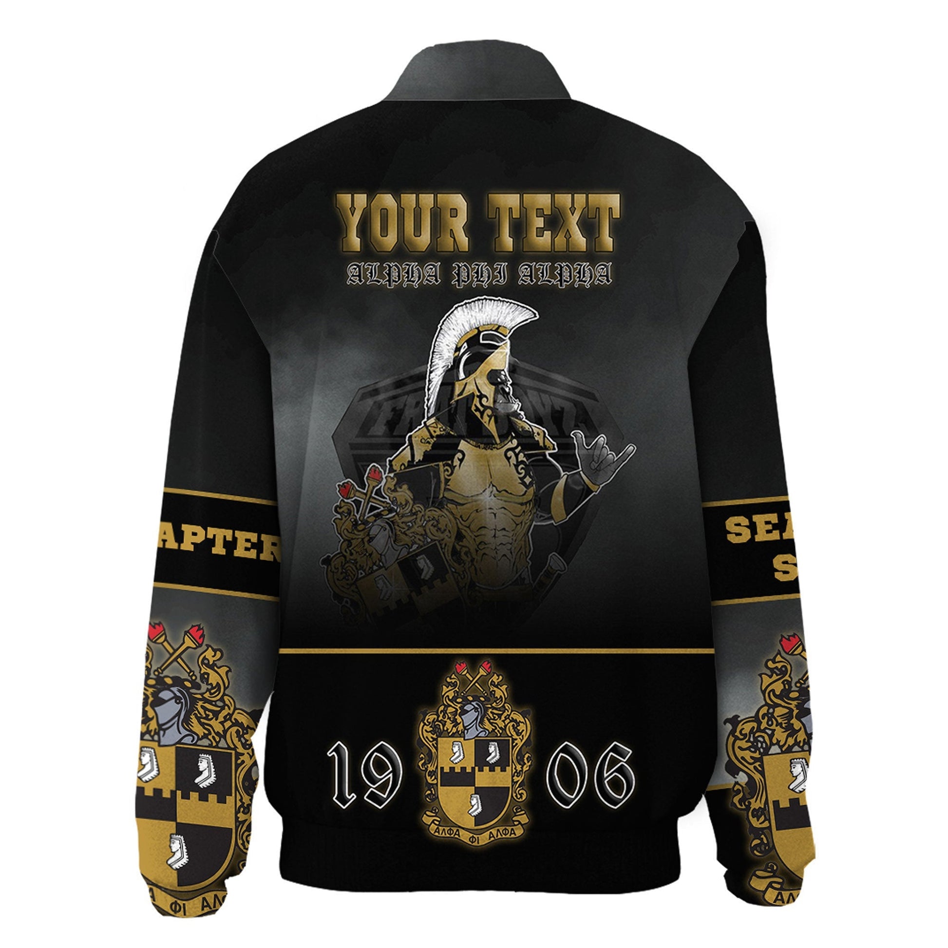 Gettee Clothing - Alpha Phi Alpha Motto Thicken Stand-Collar Jacket A35 | Gettee