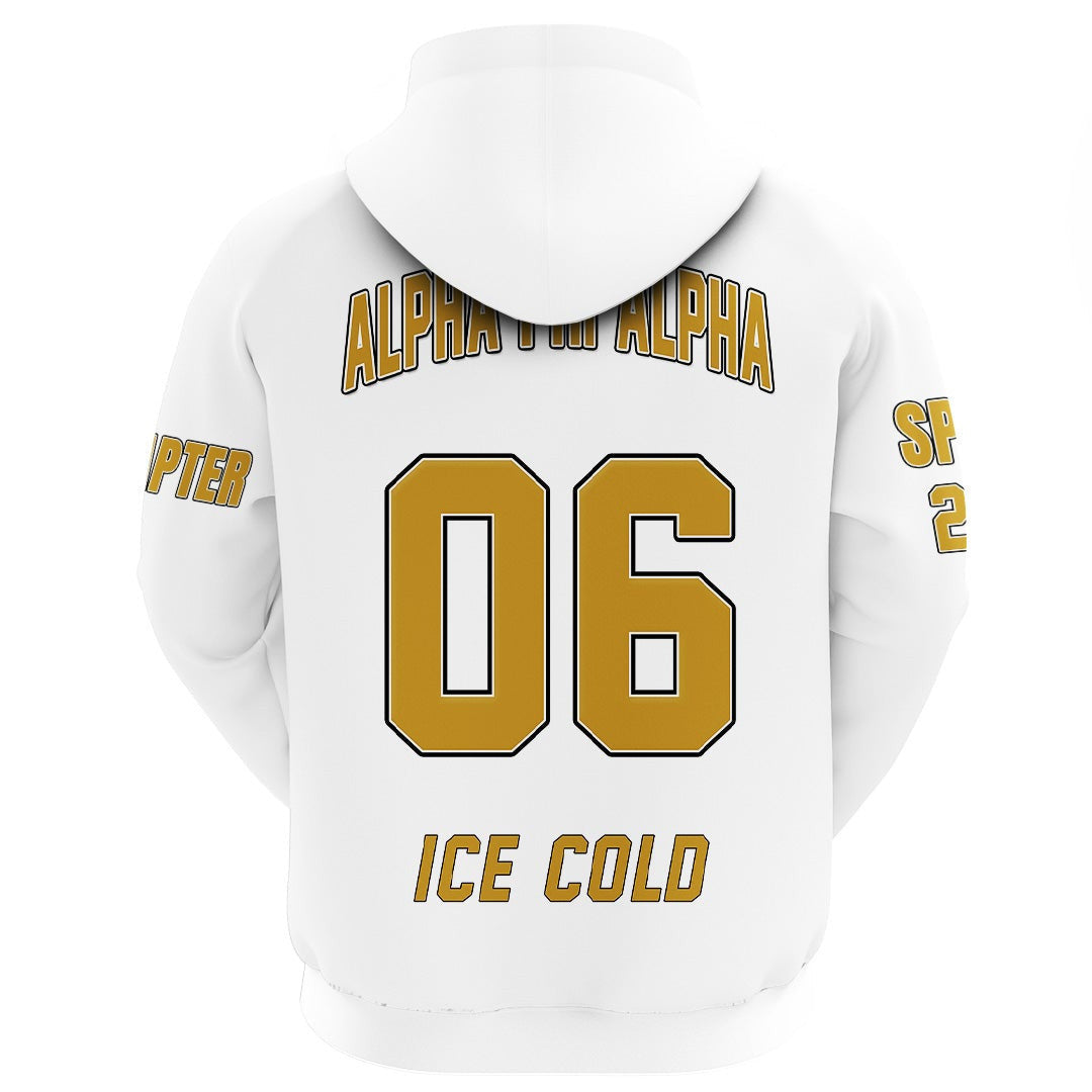 Alpha Phi Alpha (White) Hoodie Gaiter | Getteestore.com