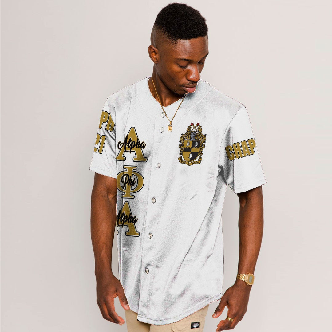 Alpha Phi Alpha ( White ) Baseball Jerseys | Gettee.com