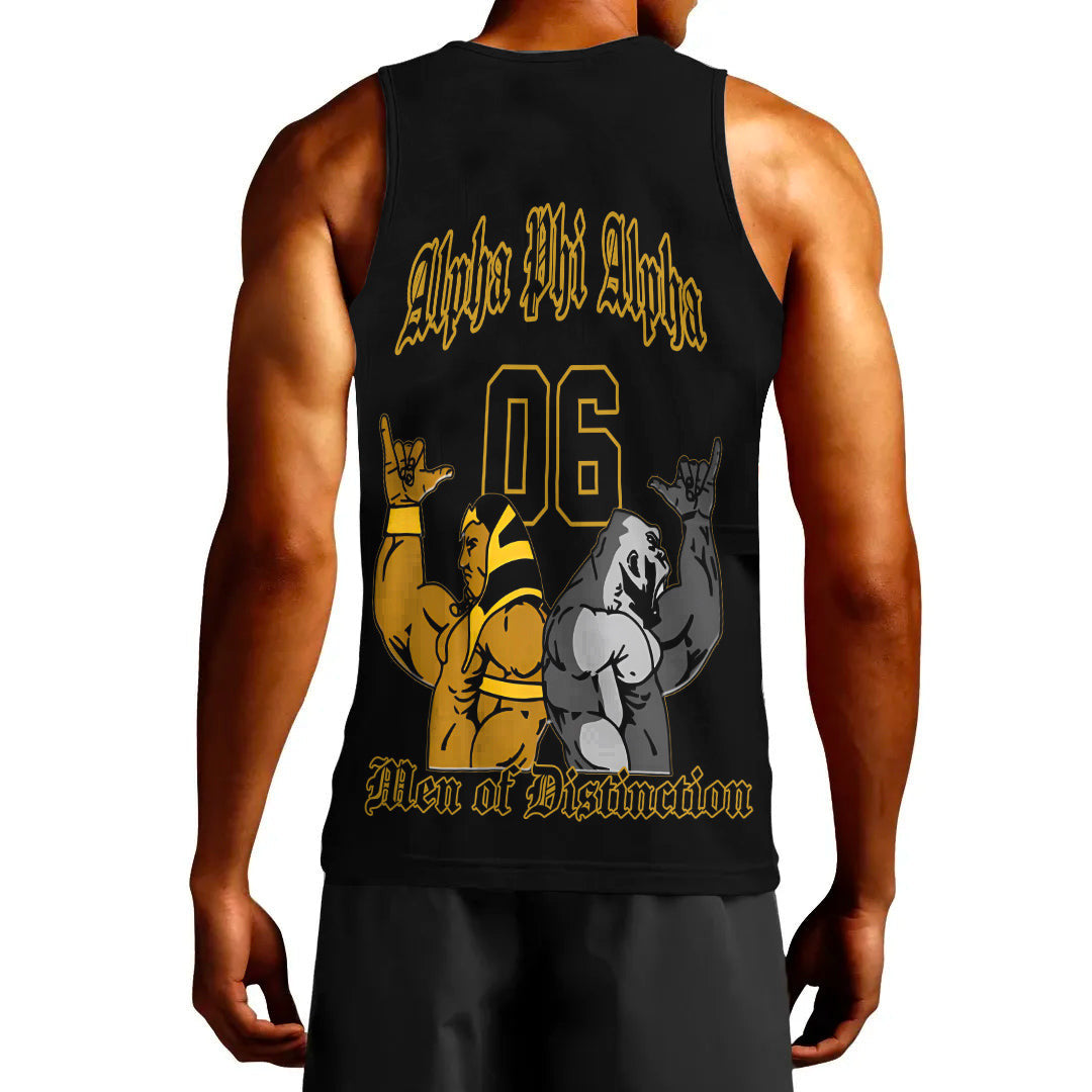 Getteestore Tank Top - Alpha Phi Alpha Hand Sign Fraternity