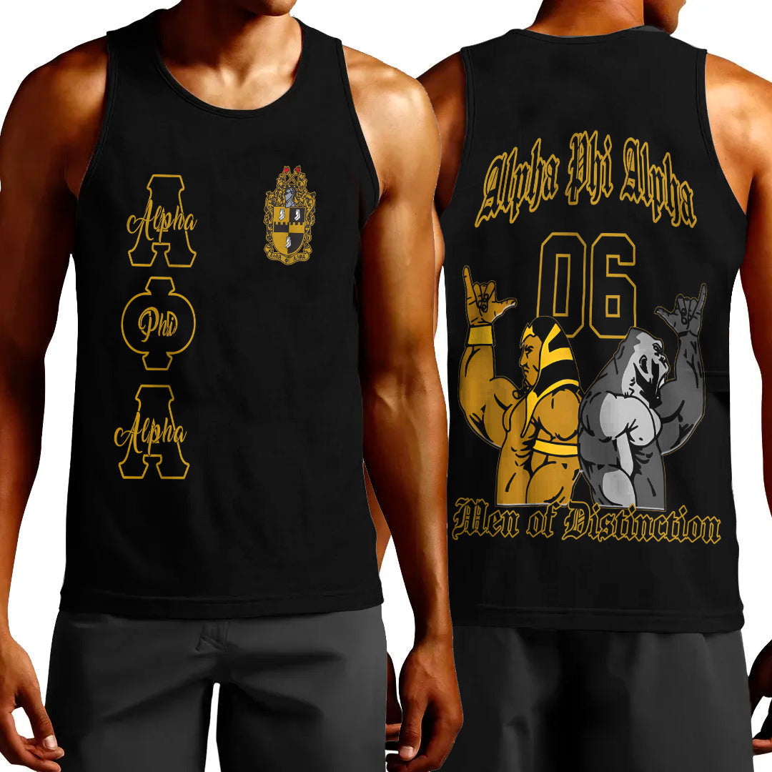 Getteestore Tank Top - Alpha Phi Alpha Hand Sign Fraternity