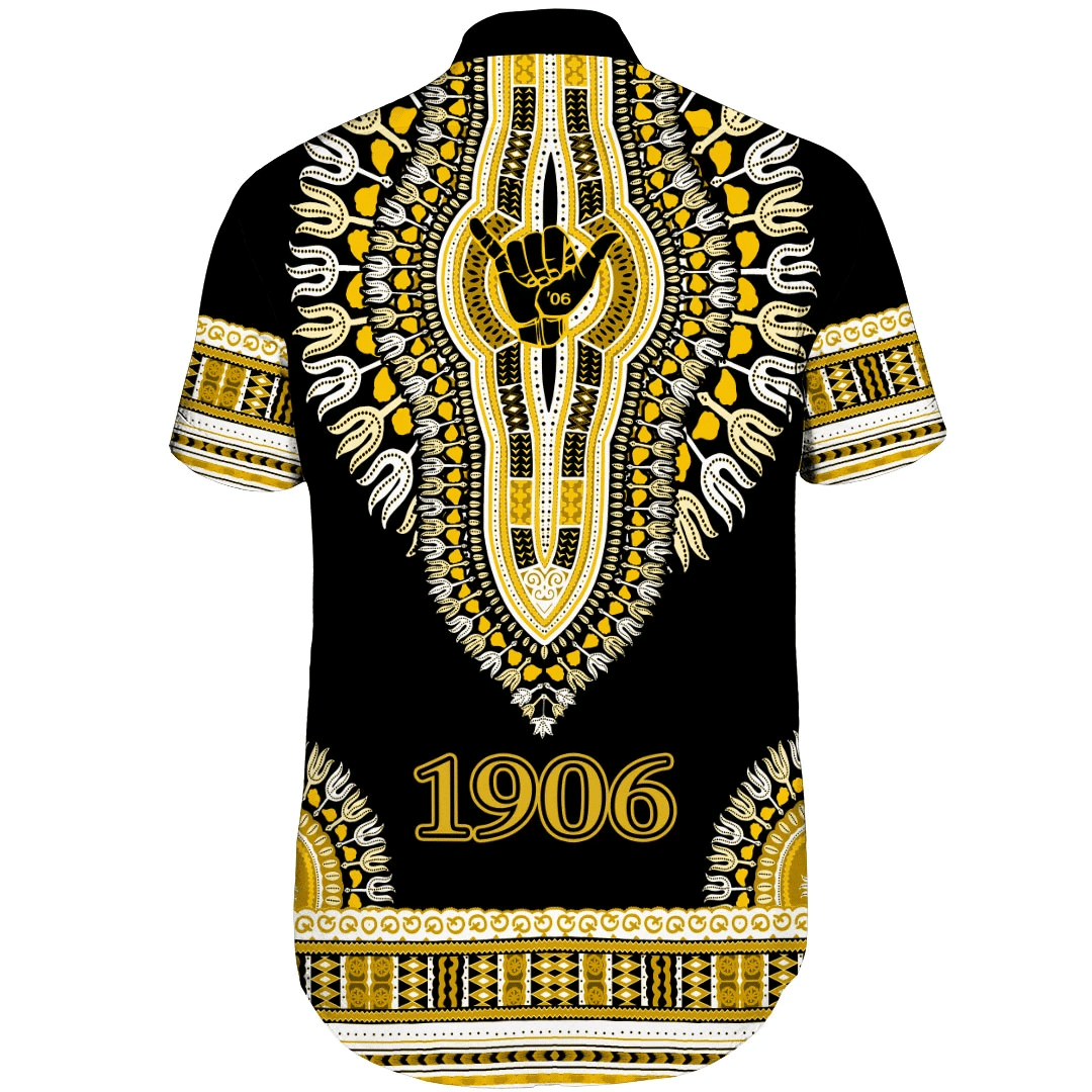 GetteeStore Shirt - Alpha Phi Alpha Dashiki Short Sleeve Shirt A31