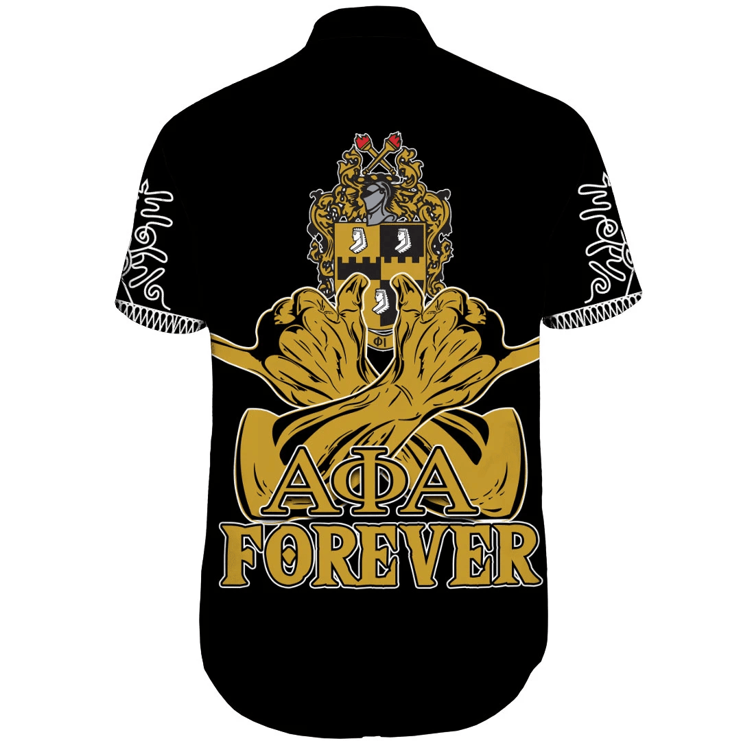 Getteestore Shirt - Alpha Phi Alpha Forever Short Sleeve Shirt A31