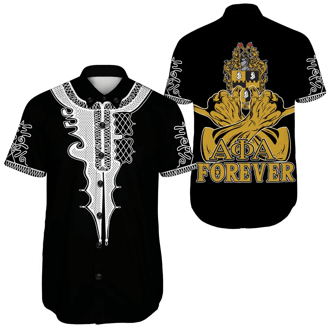 Getteestore Shirt - Alpha Phi Alpha Forever Short Sleeve Shirt A31
