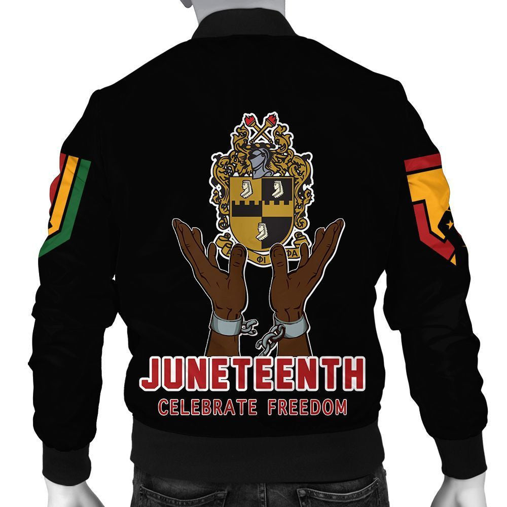 GetteeStore Jacket - Alpha Phi Alpha Juneteenth Freedom Bomber J09