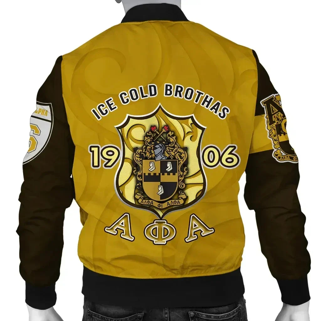 GetteeStore Jacket - Alpha Phi Alpha - Ice Cold Brothas Bomber Jacket J0