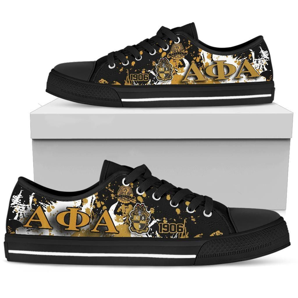 Gettee Shoes - Alpha Phi Alpha Low Top - Spaint Style J89