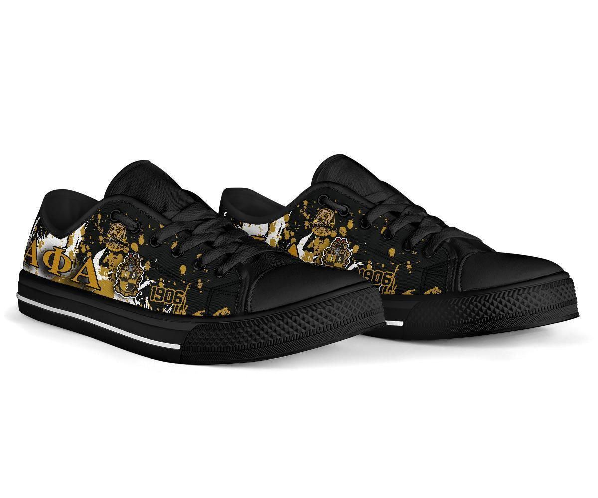 Gettee Shoes - Alpha Phi Alpha Low Top - Spaint Style J89