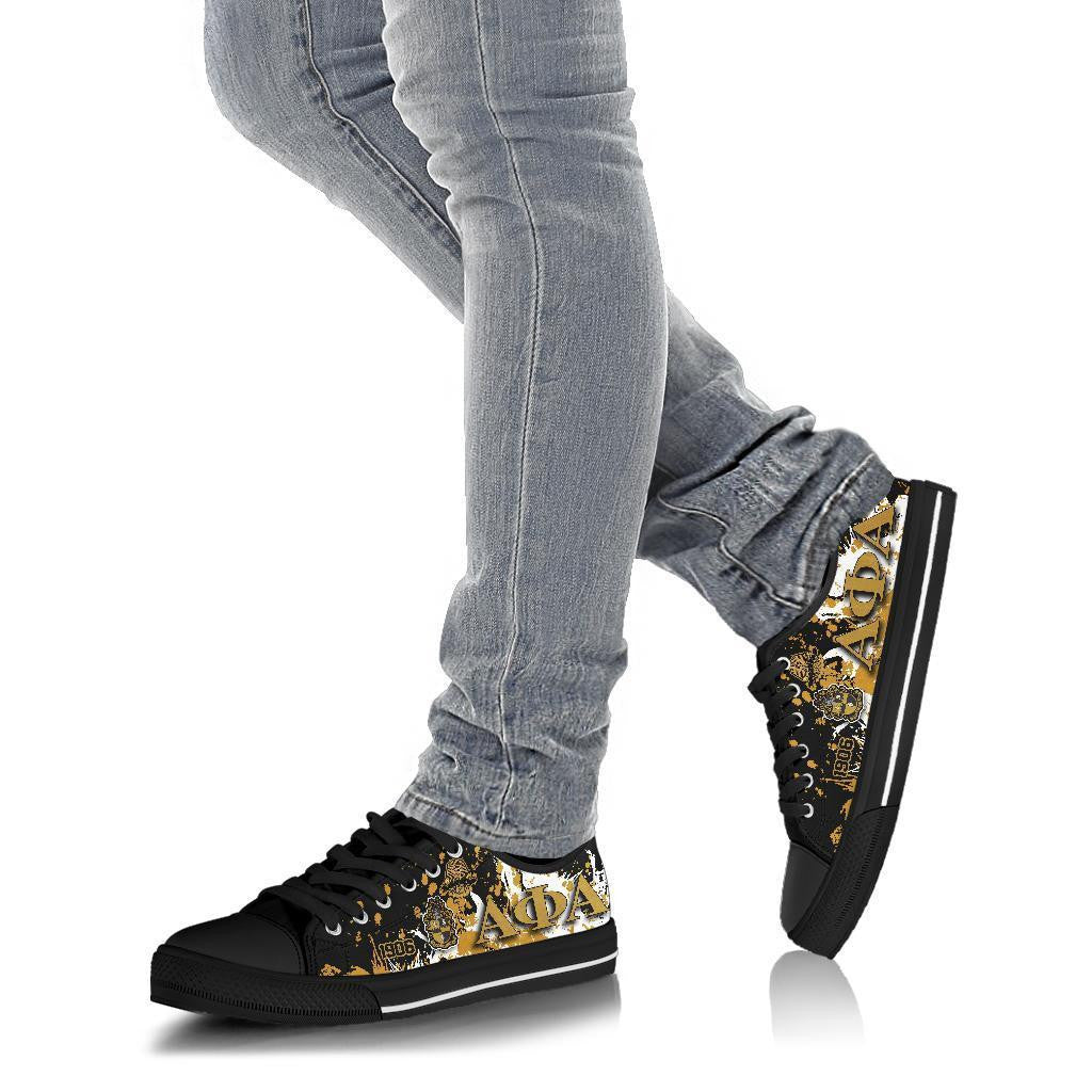 Gettee Shoes - Alpha Phi Alpha Low Top - Spaint Style J89