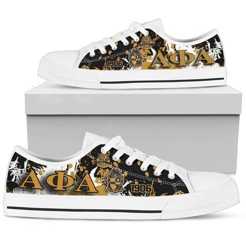 Gettee Shoes - Alpha Phi Alpha Low Top - Spaint Style J89
