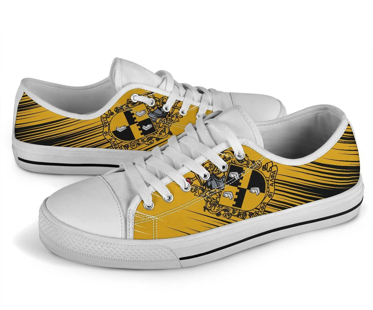 GetteeStore Shoes - Alpha Phi Alpha Canvas Low Top J0