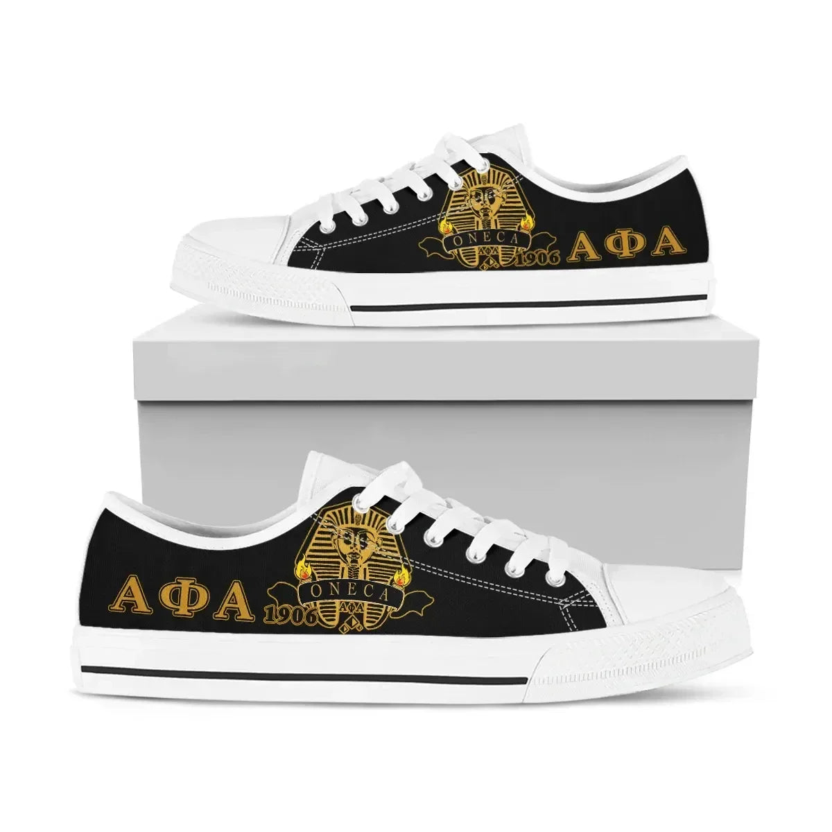 GetteeStore Footwear - Alpha Phi Alpha Simple Low Top Shoe J09