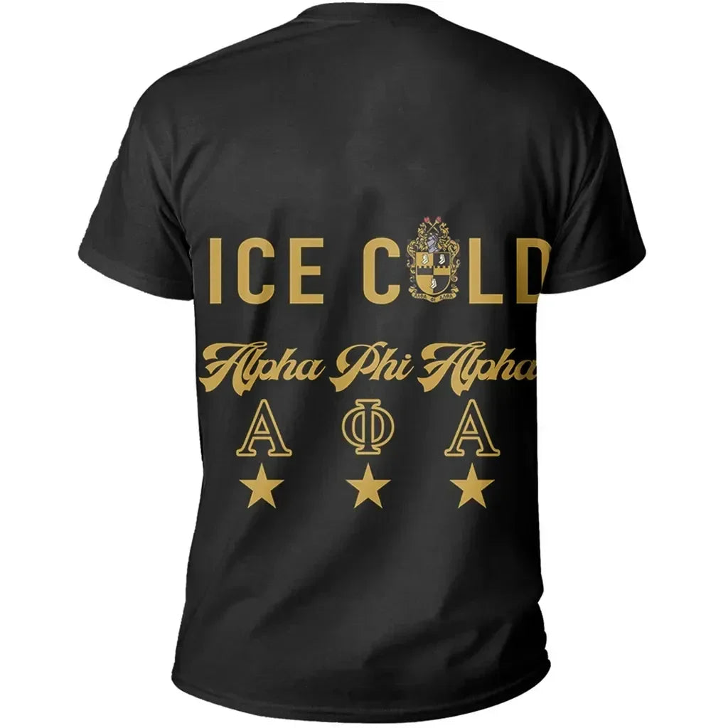GetteeStore T-Shirt - Black Alpha Phi Alpha Tee J90